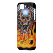 Iphone 5 bt -アメリカ筋肉スカル Case-Mate iPhoneケース (裏面左)