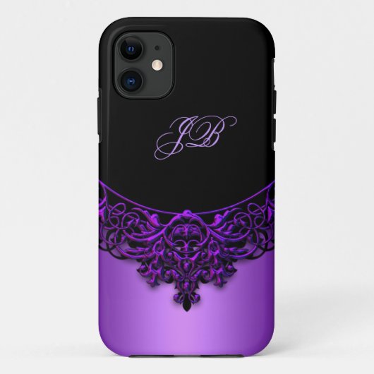 iPhone 5 Case-Mateケース パープル ブラック Case-Mate iPhoneケース (裏面)