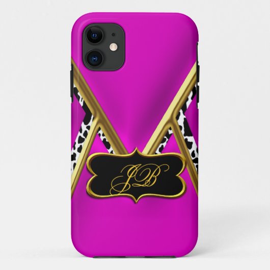 iPhone 5 Case-Mateケース ホットピンク ゴールド ブラック Case-Mate iPhoneケース (裏面)