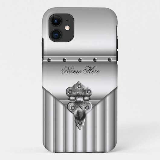 iPhone 5 Case-Mate カバー グレー ルックロック (裏面)