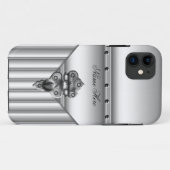 iPhone 5 Case-Mate カバー グレー ルックロック (裏面(横))
