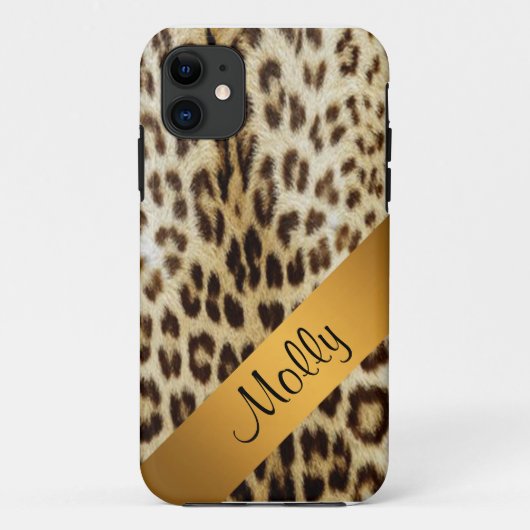 iPhone 5 Leopard Monogram金ゴールドケース Case-Mate iPhoneケース (裏面)