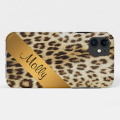 iPhone 5 Leopard Monogram金ゴールドケース Case-Mate iPhoneケース (裏面(横))