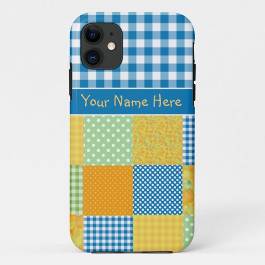 iPhone 5 Xtremeケースでパッチワークをパーソナライズフェイクする Case-Mate iPhoneケース (裏面)