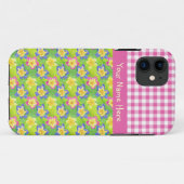 iPhone 5 Xtreme CaseパーソナライズされたPrimroses Gingham Case-Mate iPhoneケース (裏面(横))