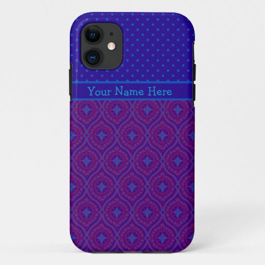 iPhone 5 Xtreme Case to Personalize, Purple, Blue Case-Mate iPhoneケース (裏面)