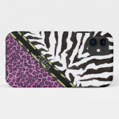 IPhone 5 Zebra Leopard Print, Leopard Pattern Case-Mate iPhoneケース (裏面(横))