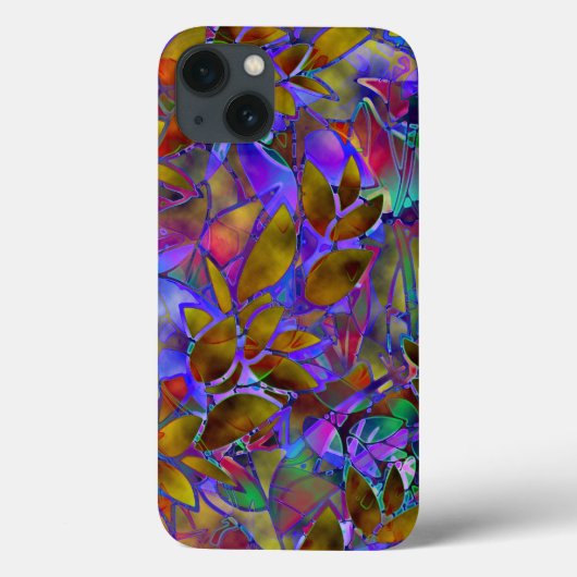 iPhone 6ケース丈夫なフローラ抽象芸術ステンドグラス Case-Mate iPhoneケース (裏面)