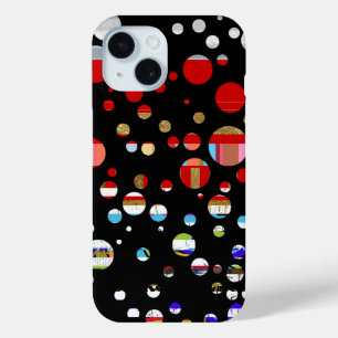 iPhone-6点々のある色 iPhone 15ケース