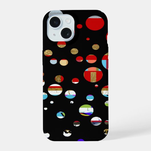 iPhone-6点々のある色 iPhone 15ケース (裏面)