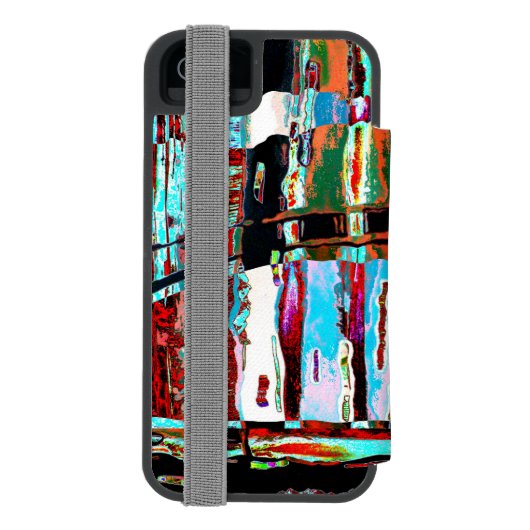 iPhone 6 Wallet Case Collapse Reflection Abstract Incipio iPhoneウォレットケース (フォリオ裏面)