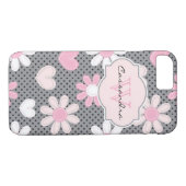 iPhone 7つの場合|のデイジー|の水玉模様|のハート Case-Mate iPhoneケース (裏面(横))