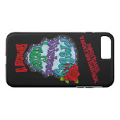 iPhone 7のかわいらしく悪賢い女性例 Case-Mate iPhoneケース (裏面(横))