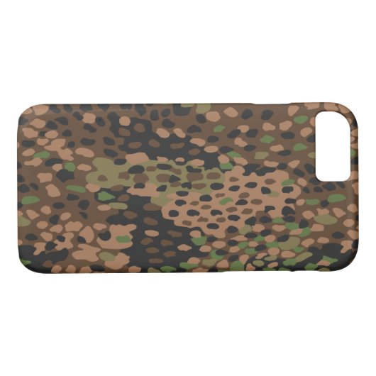 Iphone 7の場合ドイツWWIIのカムフラージュのエンドウ豆の点44 Case-Mate iPhoneケース (裏面(横))