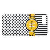 iPhone 7ケース |ドストライプット |黄色 Case-Mate iPhoneケース (裏面(横))