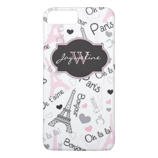 iPhone 7ケース |パリ |エッフェルタワー |ハート Case-Mate iPhoneケース (裏面)