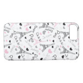 iPhone 7ケース |パリ |エッフェルタワー |ハート Case-Mate iPhoneケース (裏面(横))