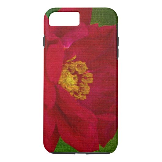 iPhone 7ケース/レッドローズモシアックタイルスタイル Case-Mate iPhoneケース (裏面)