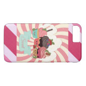 iPhone 7スイートカップケーキ電話ケース Case-Mate iPhoneケース (裏面(横))