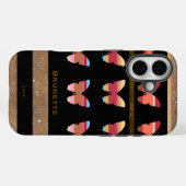iPhone 7蝶ストライプの付 Case-Mate iPhoneケース (裏面 (横))
