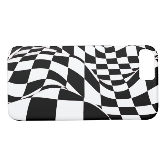 iPhone 8/7ケース – 修正フ市松模様にラグ Case-Mate iPhoneケース (裏面(横))