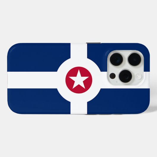 iPhone 8,7,6sプロケースメイト,インディアナポリス国旗 Case-Mate iPhoneケース (裏面 (横))