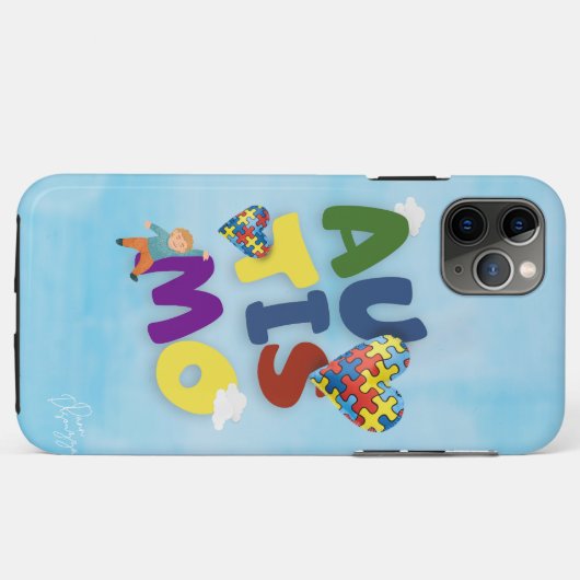 Iphone Autismo Case-Mate iPhoneケース (裏面(横))