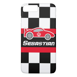 iphone caseという赤いスポーツカーを競う子供たち 8 plus/7 plusケース
