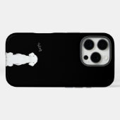 Iphone case black with dog silhouette Case-Mate iPhoneケース (裏面 (横))