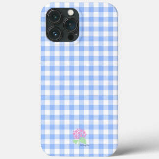 iphone case blue gingham iPhone 13 pro maxケース