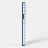 iphone case blue gingham iPhoneケース (右側面)