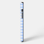 iphone case blue gingham iPhoneケース (左側面)