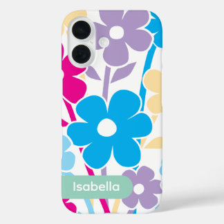iPhone case floral colorful pattern aesthetic 16ケース