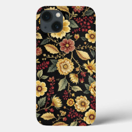 iPhone case flowers pattern  iPhone 13ケース