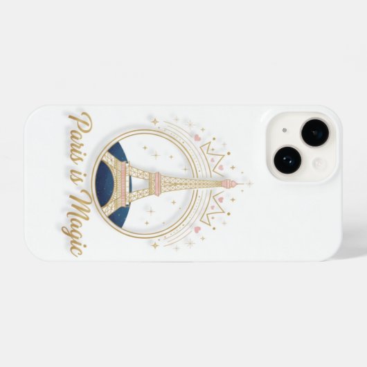 iPhone Case - Paris Elegant Eiffel Tower iPhoneケース (裏面横)