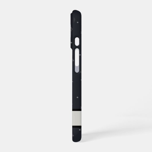  iPhone Case - Raven & Moon Pattern iPhone 16ケース (左側面)