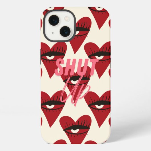 iPhone case- Shut Up. iPhoneケース (裏面)