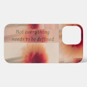 iPhone Case | Soft Floral Quote Aesthetic iPhoneケース (裏面横)