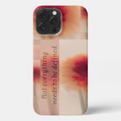 iPhone Case | Soft Floral Quote Aesthetic iPhoneケース (裏面)