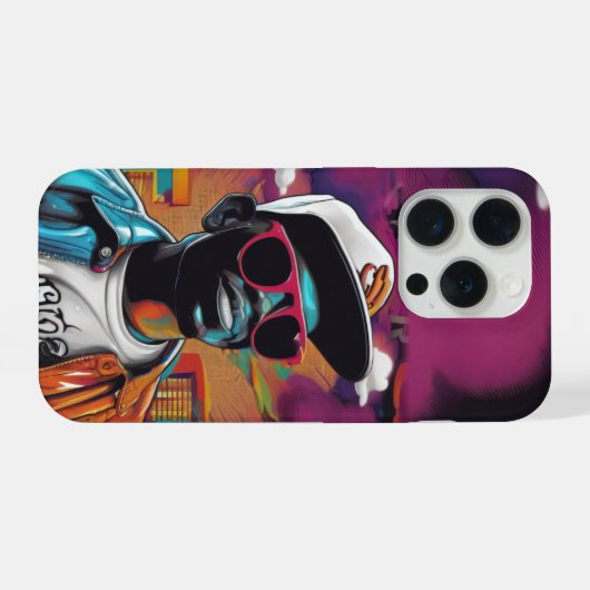 Iphone Case - Street graffiti art RAP and Hip Hop iPhoneケース (裏面横)