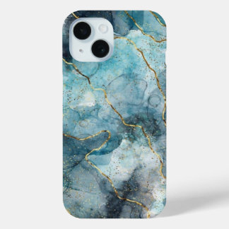 iPhone Case, Thunder Marble Impact-Resistant Case: iPhone 15ケース