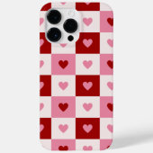 iPhone case with red and pink hearts. Case-Mate iPhoneケース (裏面)