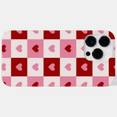 iPhone case with red and pink hearts. Case-Mate iPhoneケース (裏面 (横))