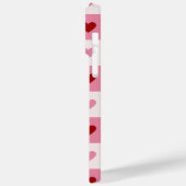 iPhone case with red and pink hearts. Case-Mate iPhoneケース (裏面 / 左)