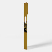 iPhone Classiy エレガント金ゴールドブラックフローラ Case-Mate iPhoneケース (裏面 / 右)