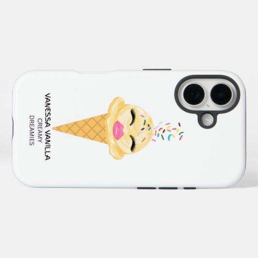 IPHONE cover Vanessa Vanilla  Case-Mate iPhoneケース (裏面 (横))