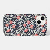 iphone floral pattern case iPhoneケース (裏面横)