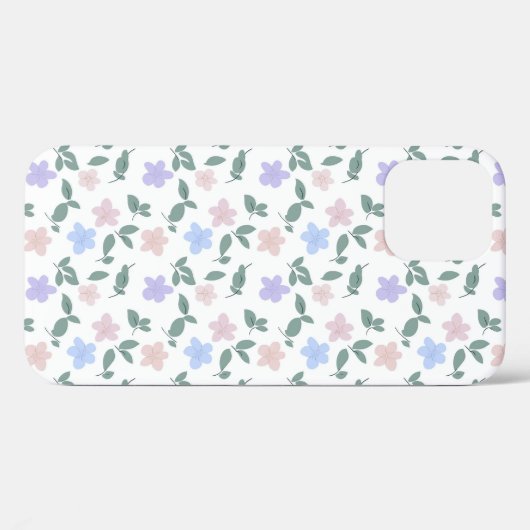 iphone floral pattern phone case Case-Mate iPhoneケース (裏面 (横))