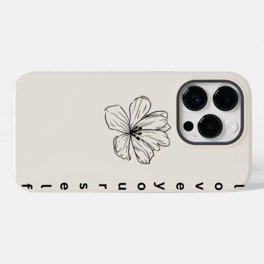 iphone flowerデザイン Case-Mate iPhoneケース (裏面 (横))
