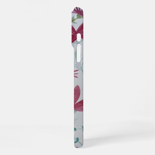 iPhone flowers botanical case iPhoneケース (左側面)